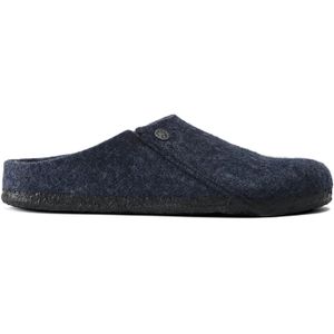 Birkenstock Zermatt Shearling Clog Wool Felt Dark Blue