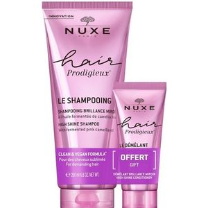 Nuxe Haarverzorging Hair Prodigieux Geschenkset Shampooing Brillance Miroir 200 ml + Le Démêlant 30 ml