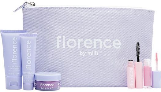 florence by mills Skincare Moisturize Ava's Mini Kit 2.0 Up a Notch Volumizing Mascara Deluxe + Clean Magic Mini Cleanser 30 ml + Dreamy Dew Mini Moisturizer 15 ml + Get Glossed Mini Lip Gloss 4 ml + Mind Glowing Mini Peel off Mask 15 ml 1 Stk. (€ 40,95 / 1 stuks)