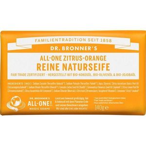 Dr. Bronner's Verzorging Blokzeep All-One citrus-sinaasappel zuiver natuurlijke zeep