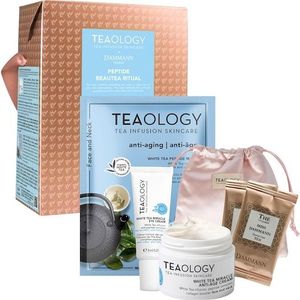 Teaology Verzorging GezichtsverzorgingPeptide Beautea Ritual White Tea Miracle Antiage Cream 15 ml + White Tea Miracle Eye Cream 8 ml + White Tea Peptide Mask 21 ml 1 Stk. (€ 28,95 / 1 stuks)