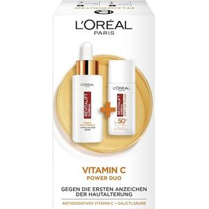 L’Oréal Paris Collectie Revitalift Clinical Clinical Vitamin C Duo Vitamine C Serum 30 ml + Dagelijkse Anti-UV Fluid SPF 50+ met antioxidant vitamine C 50 ml