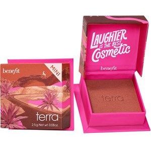 Benefit Make-up gezicht Rouge Terracotta met gouden glansTerra Rouge Mini