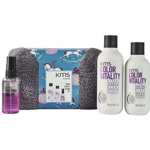 KMS - COLORVITALITY - Set - 300 ml Shampoo - 250 ml Conditioner - 75 ml ThermaShape Quick Blow Dry