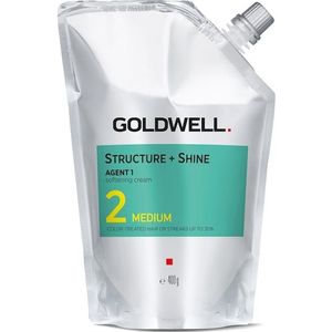Goldwell Omvorming Structure + Shine Agent 1Softening Cream Medium 2 400 ml (€ 269,58 / 1 l)