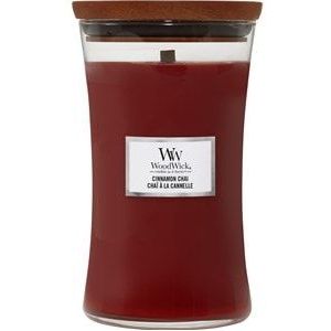 WoodWick Kamergeuren Geurkaarsen Cinnamon Chai Medium Large