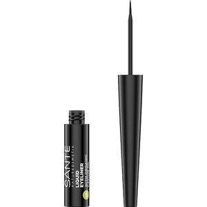 Sante Naturkosmetik - Vloeibare Eyeliner - Zwart - Veganistische Penseelvezels