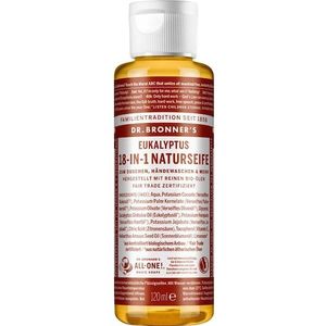 Dr-Bronners Verzorging Vloeibare-zeepEucalyptus 18-in-1 natuurlijke zeep 120 ml (€ 59,83 / 1 l)