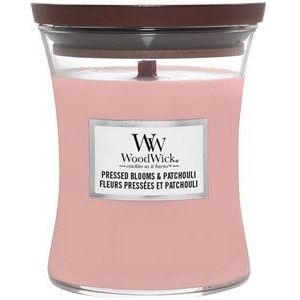 WoodWick Geurkaars Medium Pressed Blooms & Patchouli 275 gr