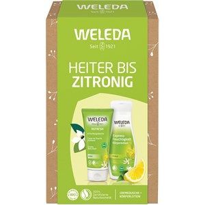 Weleda Collectie Citrus Vrolijk tot citroenachtig geschenkset Verfrissende Douche 200 ml + Express Hydraterende Body Lotion 200 ml