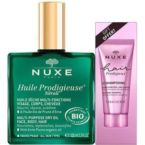 Nuxe Lichaamsverzorging Prodigieux Geschenkset Huile Prodigieuse Néroli Bio 100 ml + Hair Prodigieux Le Shampoo Brillance Miroir 30 ml