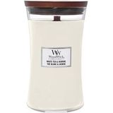 WoodWick geurkaars White Tea & Jasmine Large