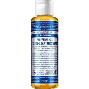 Dr Bronner's - Pepermunt - Vloeibare Zeep - 120 ml - 18-in-1 Natuurlijke Zeep