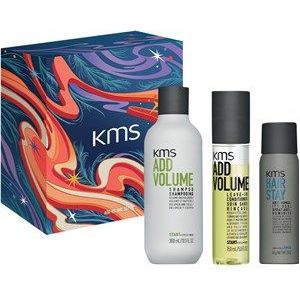 KMS Haren Addvolume Cadeauset Addvolume Shampoo 300 ml + Addvolume Leave-In Conditioner 250 ml + Hairstay Anti-Humidity Seal 75 ml