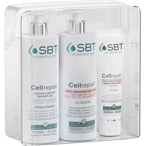 SBT cell identical care Lichaamsverzorging Cellrepair Cadeauset Showergel 400 ml + Body Milk 400 ml + Hand- & Nagelcrème 100 ml