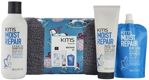 KMS - MOISTREPAIR Set - Haarverzorging - 300 ml Shampoo - 125 ml Crème - 100 ml Treatment
