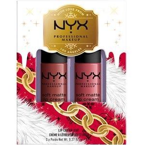 NYX Professional Makeup Make-up lippen Lipgloss X-mas Soft Matte Lip Cream Duo 2 x Liquid Lipstick 8 ml Duo 01