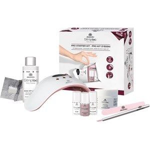 Alessandro Nagels Striplac Peel Or Soak Sets Standard Starter Kit - Vegan Polishing File + Soak Off Liquid 50 ml + Peel Or Soak Nail Polish 640 Panama Hut 5 ml + Peel Or Soak Top Coat 5 ml + Peel Off Activator 5 ml + Cleansing Pads 50 pcs. + LED Lamp + Cuticle Pusher