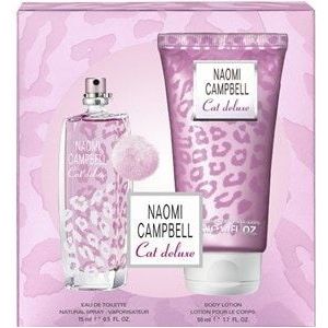 Naomi Campbell Vrouwengeuren Cat Deluxe Cadeauset Eau de Toilette Spray 15 ml + Body Lotion 50 ml
