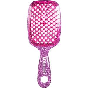 UNbrush - Detangling Hair Brush - Glitter - Roze Kwarts - Haarborstel