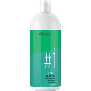 Indola Repair Shampoo 1500ml - Normale shampoo vrouwen - Voor Alle haartypes
