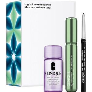 Clinique Make-up Ogen High Drama In A Wink High Impact High-Fi™ Full Volume Mascara Intense Black 10 ml + Quickliner™ Intense Black 0.14 g + Take The Day Off™ Make-up Remover 30 ml