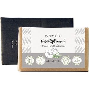 puremetics Verzorging Natural-soapsActieve houtskool gezichtszeep 75 g (€ 136,27 / 1 kg)
