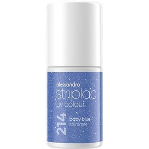 Alessandro Nagels Striplac UV Colour UV Nagellack 214 Baby Blue - shimmer 6,5 ml ()