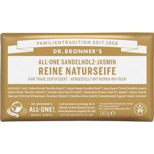 Dr. Bronner's Verzorging Blokzeep All-One Sandelhout Jasmijn Puur Natuurlijke Zeep 140 g (€ 53,36 / 1 kg)