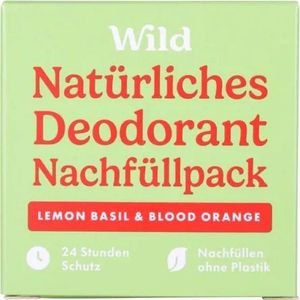 Wild Lichaamsverzorging Deodorant-NavullingDeodorant Citroen Basilicum & Bloedsinaasappel Navulling 40 g (€ 153,75 / 1 kg)