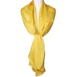 Goudgele zijde-blend sjaal