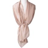 Oudroze zijde-blend sjaal