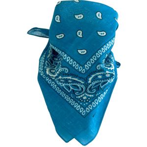 Boerenzakdoek / bandana in donker- turquoise