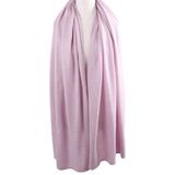 Kasjmier-blend sjaal/omslagdoek in gemêleerd lila