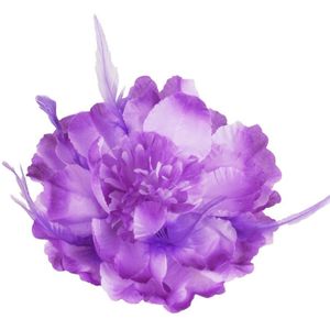 Haarbloem / corsage in paars en lila