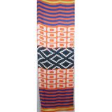 Satijn-zijden sjaal met geometrische patronen