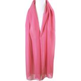 Zuurstok roze voile crêpe sjaal