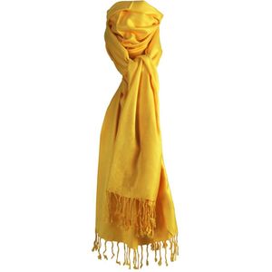 Gele pashmina sjaal