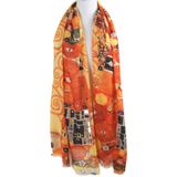 Schilderij-sjaal met afbeelding van Gustav Klimt