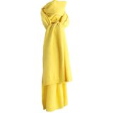 Kasjmier-blend sjaal in geel