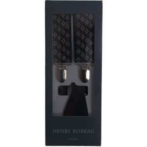 Luxueuze bretels in zwart met wit wyber ruit
