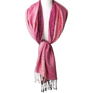 Pashmina sjaal in diverse tinten roze