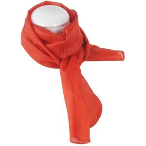 Donker-oranje zijden sjaaltje