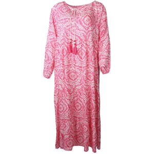 Maxi-jurk met roze floralprint