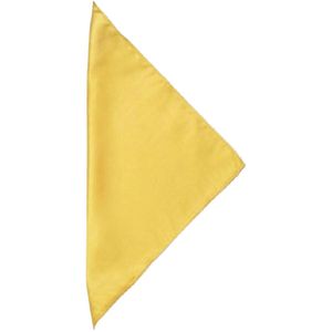 Gele zijden pochet