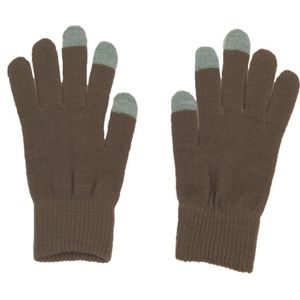 Beige-bruine iGloves Touchscreen handschoenen met Etip vingertoppen