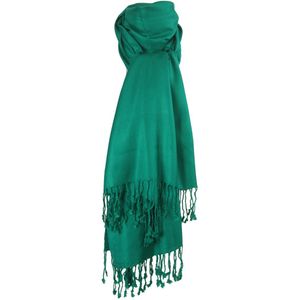 Zeegroene pashmina sjaal