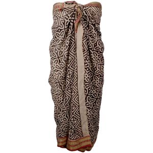 Katoenen sarong met mozaïek print