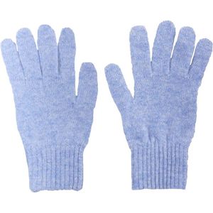 Fijn gebreide lichtblauwe 100% kasjmier handschoenen
