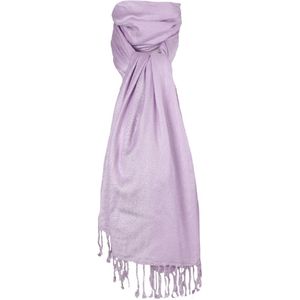 Pashmina sjaal in licht-lila